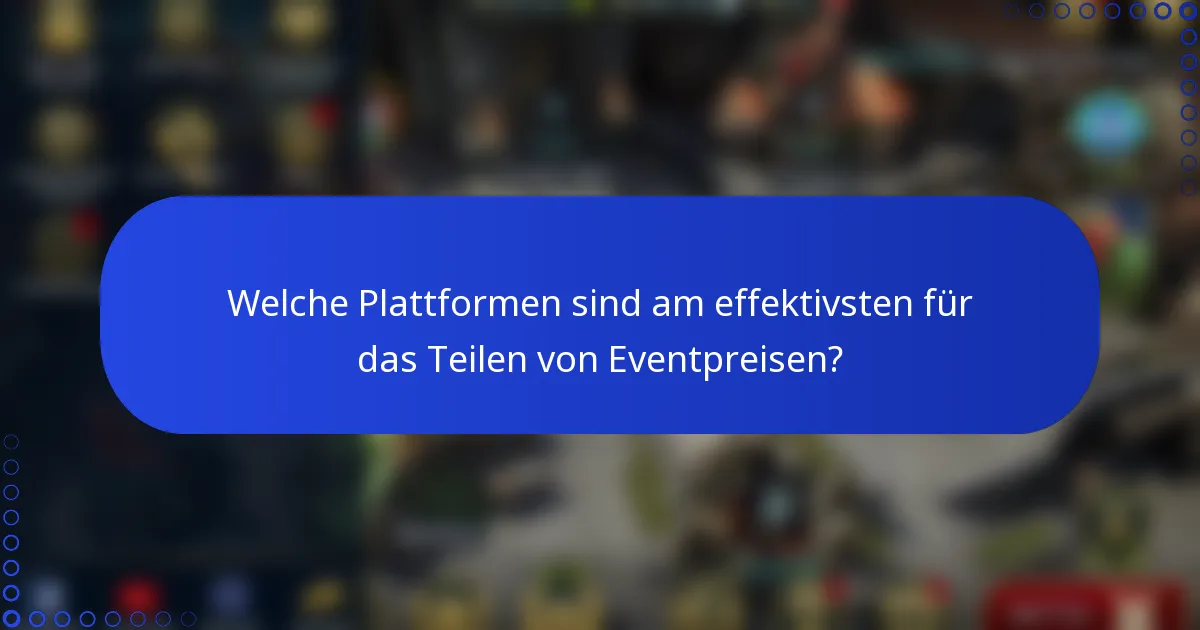 Welche Plattformen sind am effektivsten für das Teilen von Eventpreisen?